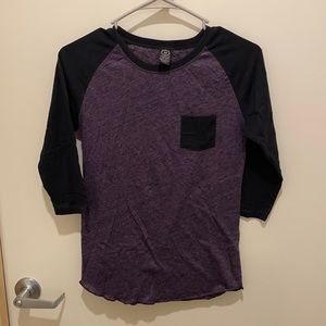 Purple and black shirt